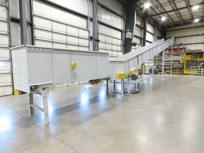 Hytrol HSSHD 37"x 50' Incline Belt Conveyor 7.5Hp 3PH Center Drive 120fpm 12' 6"