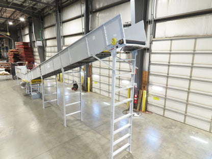 Hytrol HSSHD 37"x 50' Incline Belt Conveyor 7.5Hp 3PH Center Drive 120fpm 12' 6"