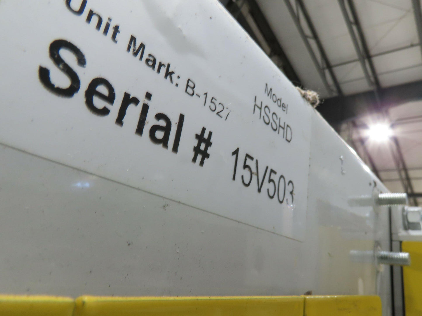 Hytrol HSSHD 37"x 50' Incline Belt Conveyor 7.5Hp 3PH Center Drive 120fpm 12' 6"