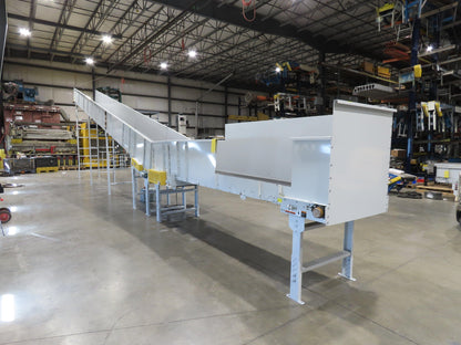 Hytrol HSSHD 37"x 50' Incline Belt Conveyor 7.5Hp 3PH Center Drive 120fpm 12' 6"