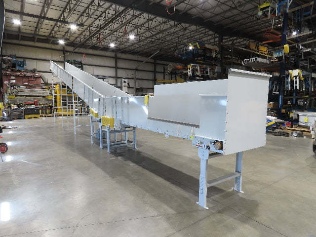 Hytrol HSSHD 37"x 50' Incline Belt Conveyor 7.5Hp 3PH Center Drive 120fpm 12' 6"