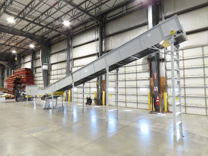 Hytrol HSSHD 37"x 50' Incline Belt Conveyor 7.5Hp 3PH Center Drive 120fpm 12' 6"