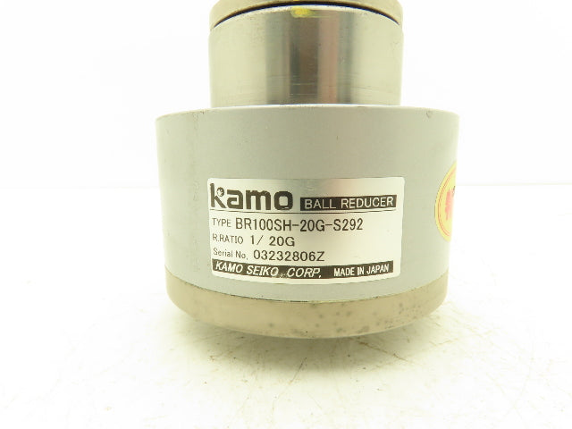 Kamo Kamoseiko BR100SH-20G-S292 Inline Ball Reducer 20:1 Ratio Gearhead