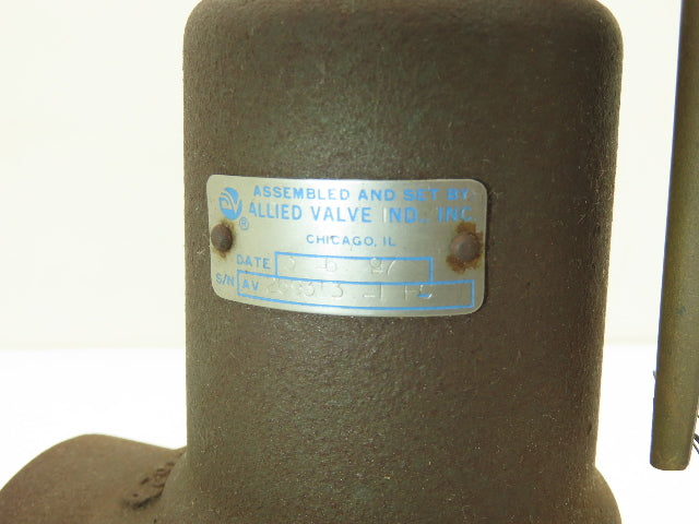 Allied Consolidated Valve 1543-J Safety Relief Valve 2"x 2.5"NPT 100psi Set