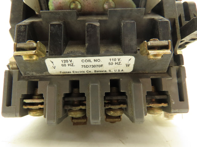 Furnas 14DP32A AC Contactor Motor Starter 10Hp 600VAC 3Ph 120V Coil