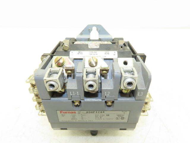 Furnas 40HP32A* AC Contactor Motor Starter 50Hp 600VAC 3Ph 120V Coil