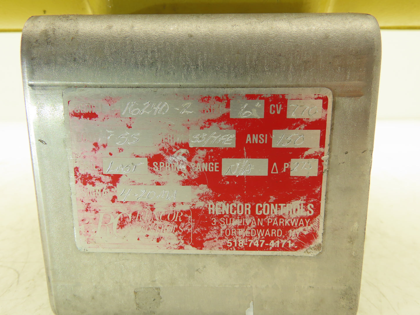 Hytork 425 Pneumatic Valve Actuator Spring Return 120psi