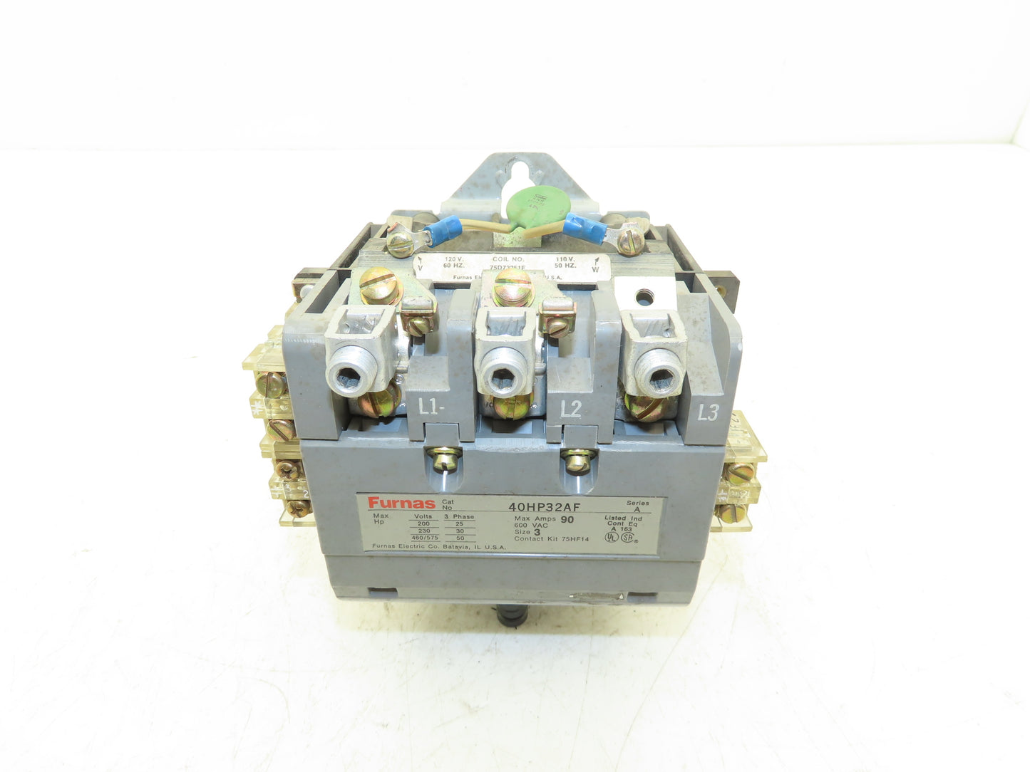 Furnas 40HP32AF Contactor Motor Starter 3Ph 600v 50Hp Ser A Coil 120v