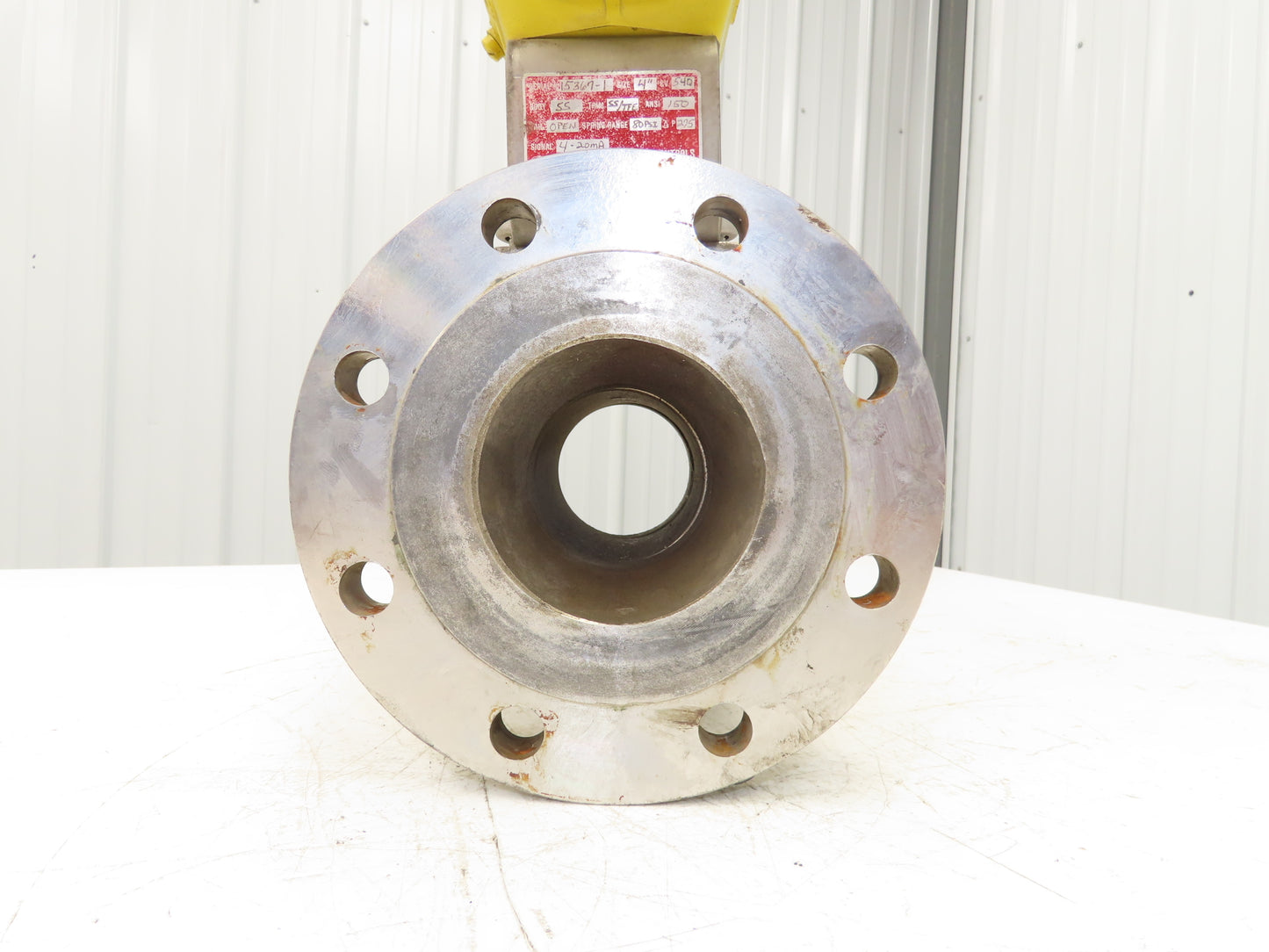 Velan 4-150 Stainless Ball Valve 4" Flanged w/Hytork 425 Pneumatic Actuator