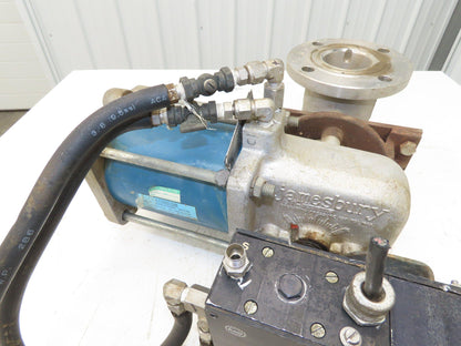 Jamesbury 3" 5150 313600TT Ball Valve Flanged w/Pneumatic Actuator & Positioner
