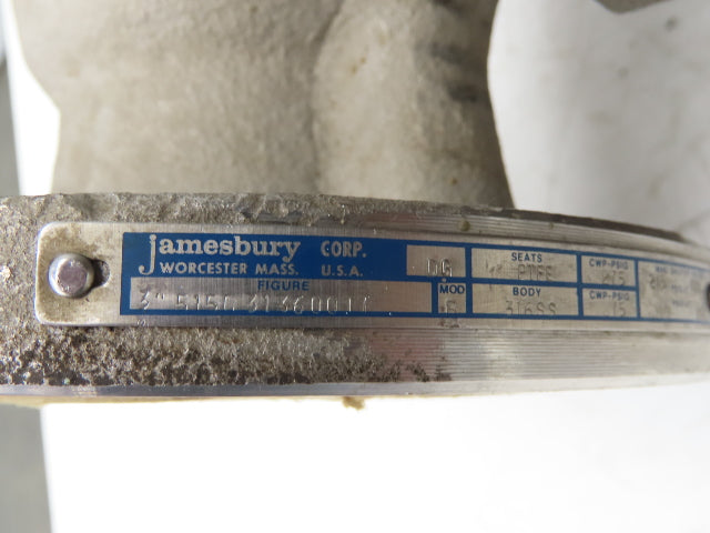 Jamesbury 3" 5150 313600TT Ball Valve Flanged w/Pneumatic Actuator & Positioner