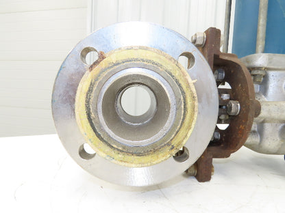 Jamesbury 3" 5150 313600TT Ball Valve Flanged w/Pneumatic Actuator & Positioner
