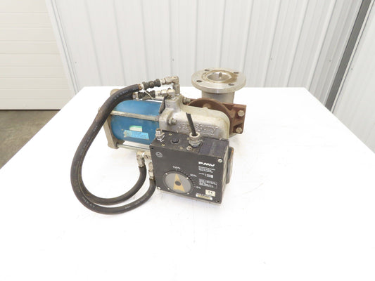 Jamesbury 3" 5150 313600TT Ball Valve Flanged w/Pneumatic Actuator & Positioner