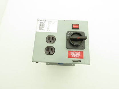 Daykin MDGTA-13 Stepdown Power Transformer 750VA HV 480 LV 120 Outlet