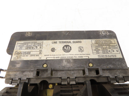 Allen Bradley 1494V-DS400 Safety Disconnect Switch 400A 600V 125HP 3Ph