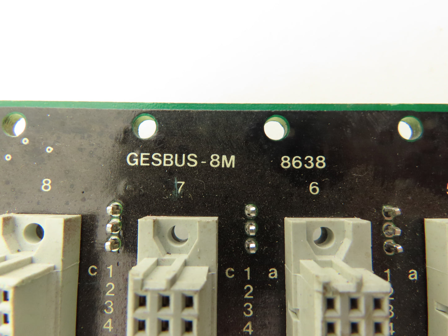 Gespac GESBUS-8M PCB Card Printed PLC Add On 8 Slot Bus Circuit Board