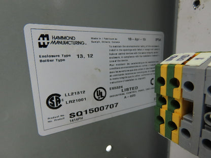 Hammond 1414PH Electrical Enclosure 16x14x6" Wall Mount Control Panel