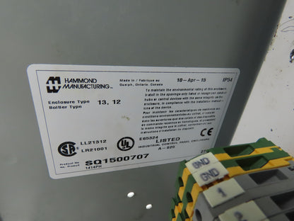 Hammond 1414PH Electrical Enclosure 16x14x6" Wall Mount Control Panel