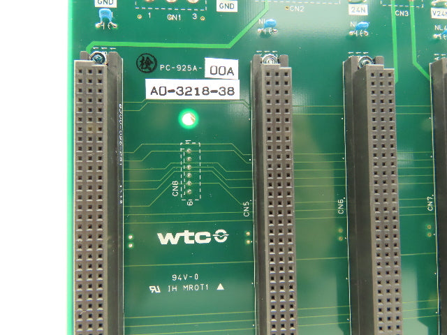 Welding Technology Corp PC-925A-00A PCB 4 Slot Backplane Printed Circuit Board