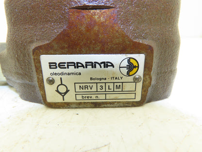 Berarma NVR-3-L-M Hydraulic Check Valve Manifold