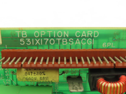 General Electric 531X170TBSACG1 PCB TB Option Card Printed Circuit Board