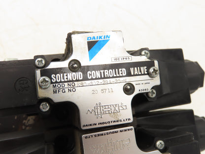 Daikin  EDM 116A-1V0-3-20-L-825 Hydraulic Motor w/Solenoid Valve Control 115V