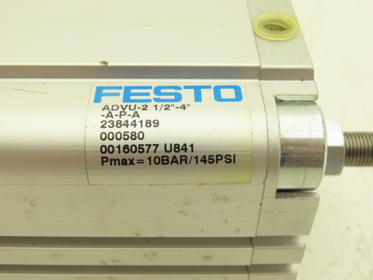 Festo ADVU-2 1/2"-4" Pneumatic Air Cylinder 2.5" Bore 4" Stroke 145psi