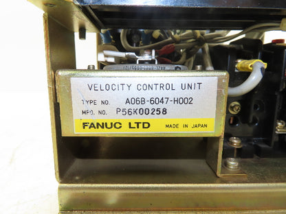 Fanuc A06B-6047-H002 Velocity Control Unit A20B-0009-00320/11D