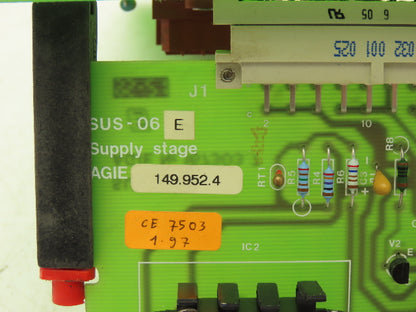 Agie Agiecut WID-78B PCB Supply Stage & Wire Distribution Circuit Board SUS-06E