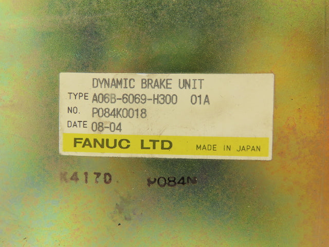 Fanuc A06B-6069-H300 Dynamic Brake Unit Servo Resistive Motor Braking