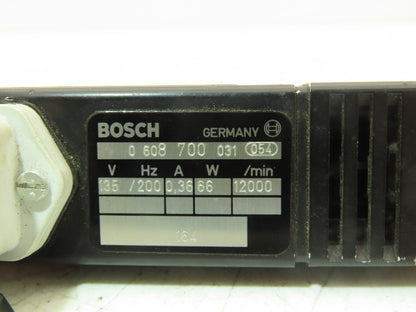 Bosch 0 608 700 031 AC Servo Motor 135v 200Hz 12000rpm