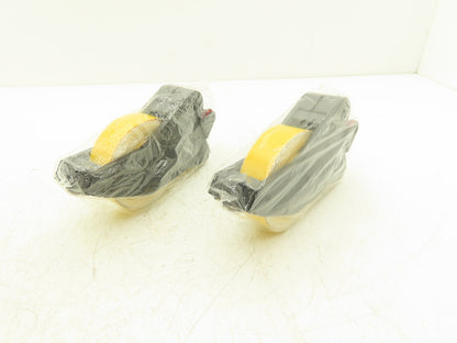 Brady 142749 Label Tape Cartridges 1-1/8" x 90ft Black on Yellow Vinyl Lot of 2
