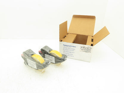 Brady 142749 Label Tape Cartridges 1-1/8" x 90ft Black on Yellow Vinyl Lot of 2