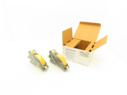 Brady 142749 Label Tape Cartridges 1-1/8" x 90ft Black on Yellow Vinyl Lot of 2