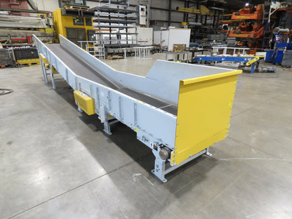 Hytrol HSSHD 31"x 22' Incline Belt Conveyor 2Hp 3PH Center Drive 138fpm