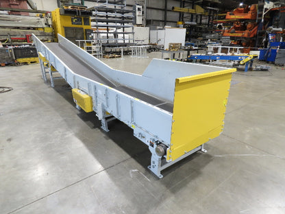 Hytrol HSSHD 31"x 22' Incline Belt Conveyor 2Hp 3PH Center Drive 138fpm