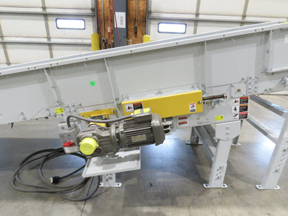 Hytrol HSSHD 31"x 22' Incline Belt Conveyor 2Hp 3PH Center Drive 138fpm