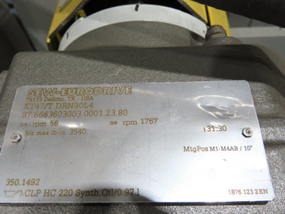 Hytrol HSSHD 31"x 22' Incline Belt Conveyor 2Hp 3PH Center Drive 138fpm