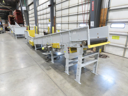 Hytrol HSSHD 31"x 22' Incline Belt Conveyor 2Hp 3PH Center Drive 138fpm