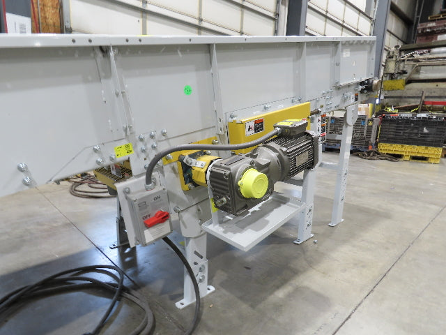 Hytrol HSSHD 31"x 22' Incline Belt Conveyor 2Hp 3PH Center Drive 138fpm