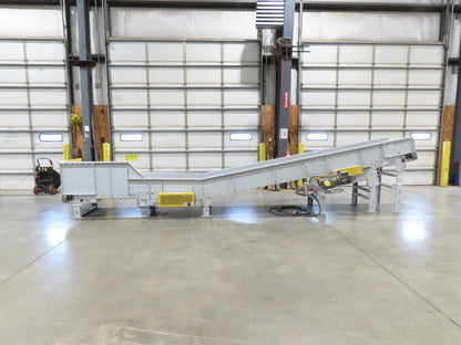 Hytrol HSSHD 31"x 22' Incline Belt Conveyor 2Hp 3PH Center Drive 138fpm