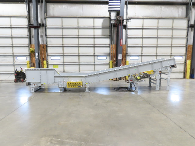 Hytrol HSSHD 31"x 22' Incline Belt Conveyor 2Hp 3PH Center Drive 138fpm