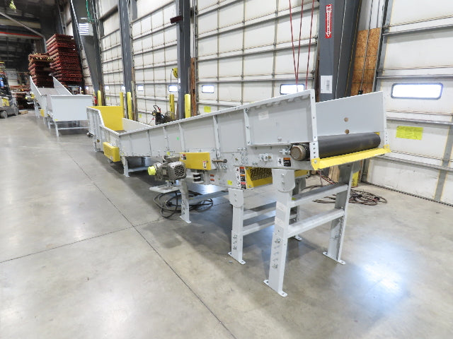 Hytrol HSSHD 31"x 22' Incline Belt Conveyor 2Hp 3PH Center Drive 138fpm