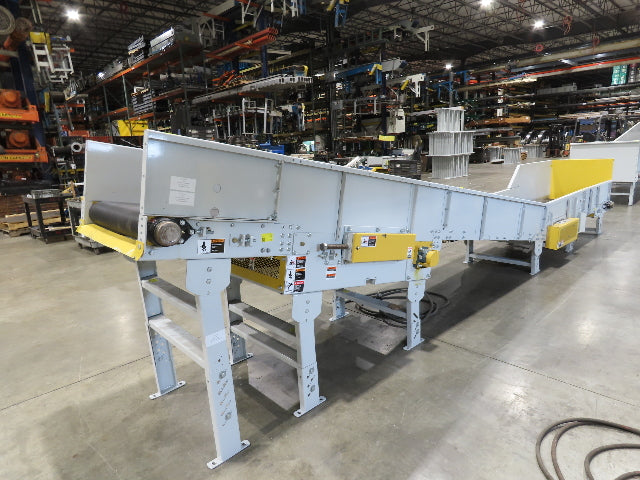 Hytrol HSSHD 31"x 22' Incline Belt Conveyor 2Hp 3PH Center Drive 138fpm