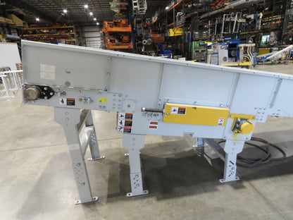 Hytrol HSSHD 31"x 22' Incline Belt Conveyor 2Hp 3PH Center Drive 138fpm