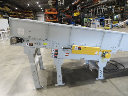 Hytrol HSSHD 31"x 22' Incline Belt Conveyor 2Hp 3PH Center Drive 138fpm