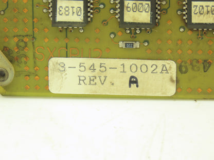 Cincinnati Milacron 3-545-1002A PCB Control Printed Circuit Board Rev A