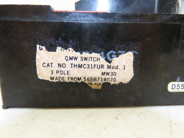 General Electric THMC31FUR MW30 30A Fusible Disconnect QMW Switch Replacement