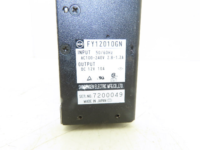 Shindengen Electric FY12010GN DC Power Supply100-240vac Input 12vdc 10A Output