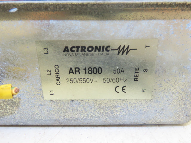 Actronic AR 1800 Power Filter 250/550v 50/60Hz 3ph 50A